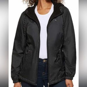Calvin Klein Women's Size L Windbreaker Fleece Lined Jacket